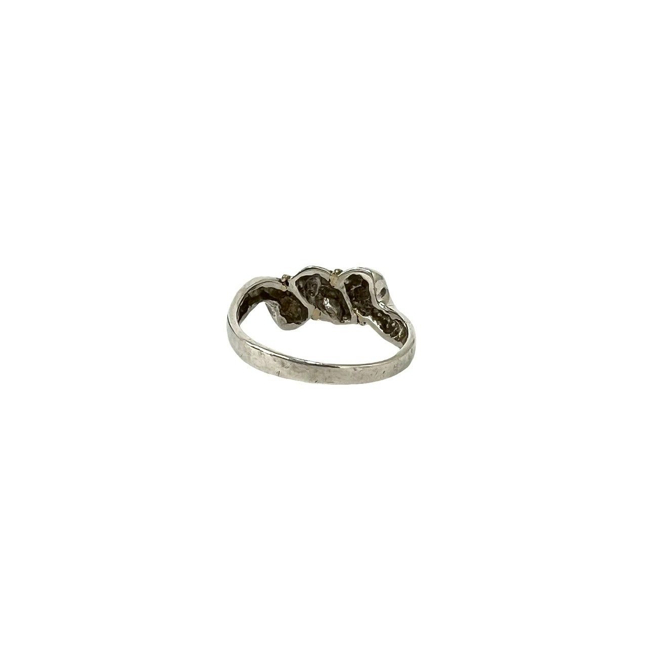 Tiffany & Co Vintage Twist Trope Ring 925 Sterling Silver Gold — view 6