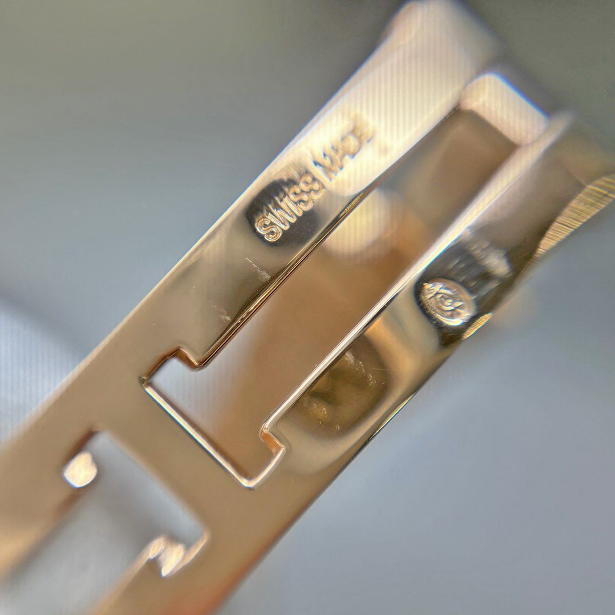 Cartier Baron Blue Rose Gold Watch PG Automatic Winding Silver — view 7