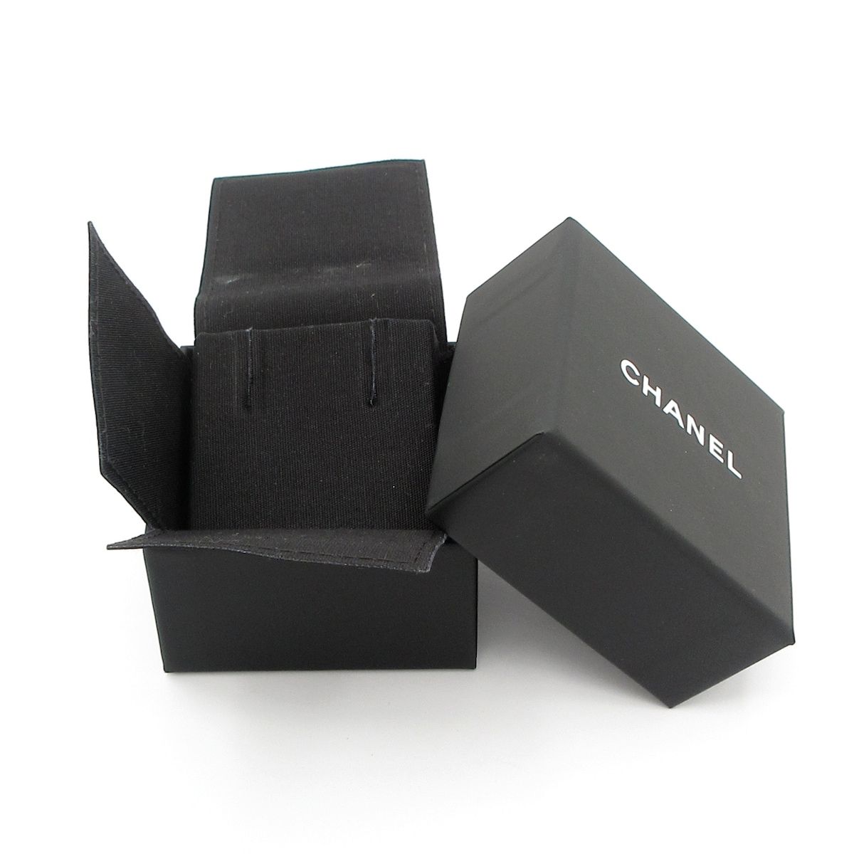 Chanel Earrings CC Logo Silver White Clear — view 7