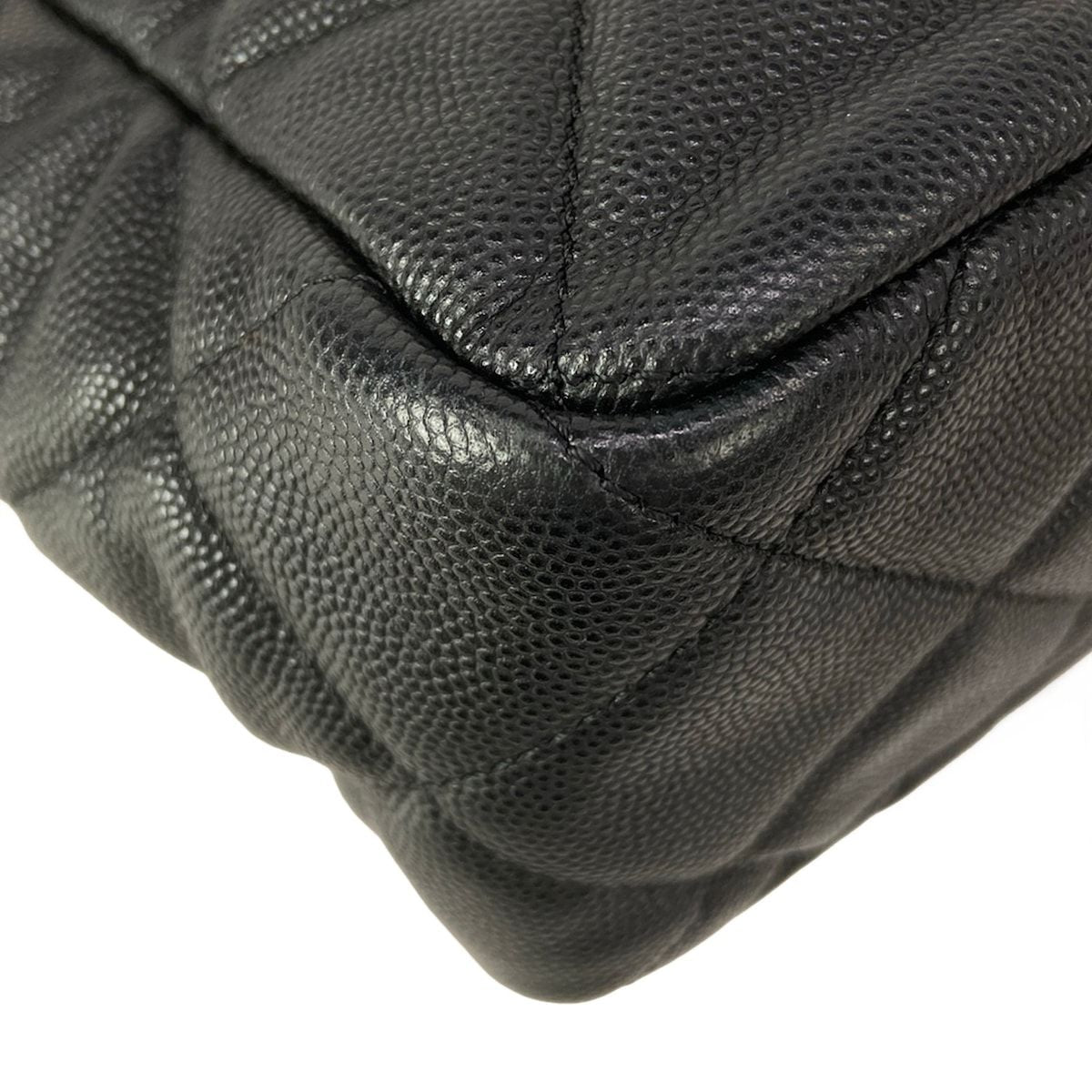 Chanel Shoulder Bag Quilted Hobo Black Metal Chain Gold — view 9