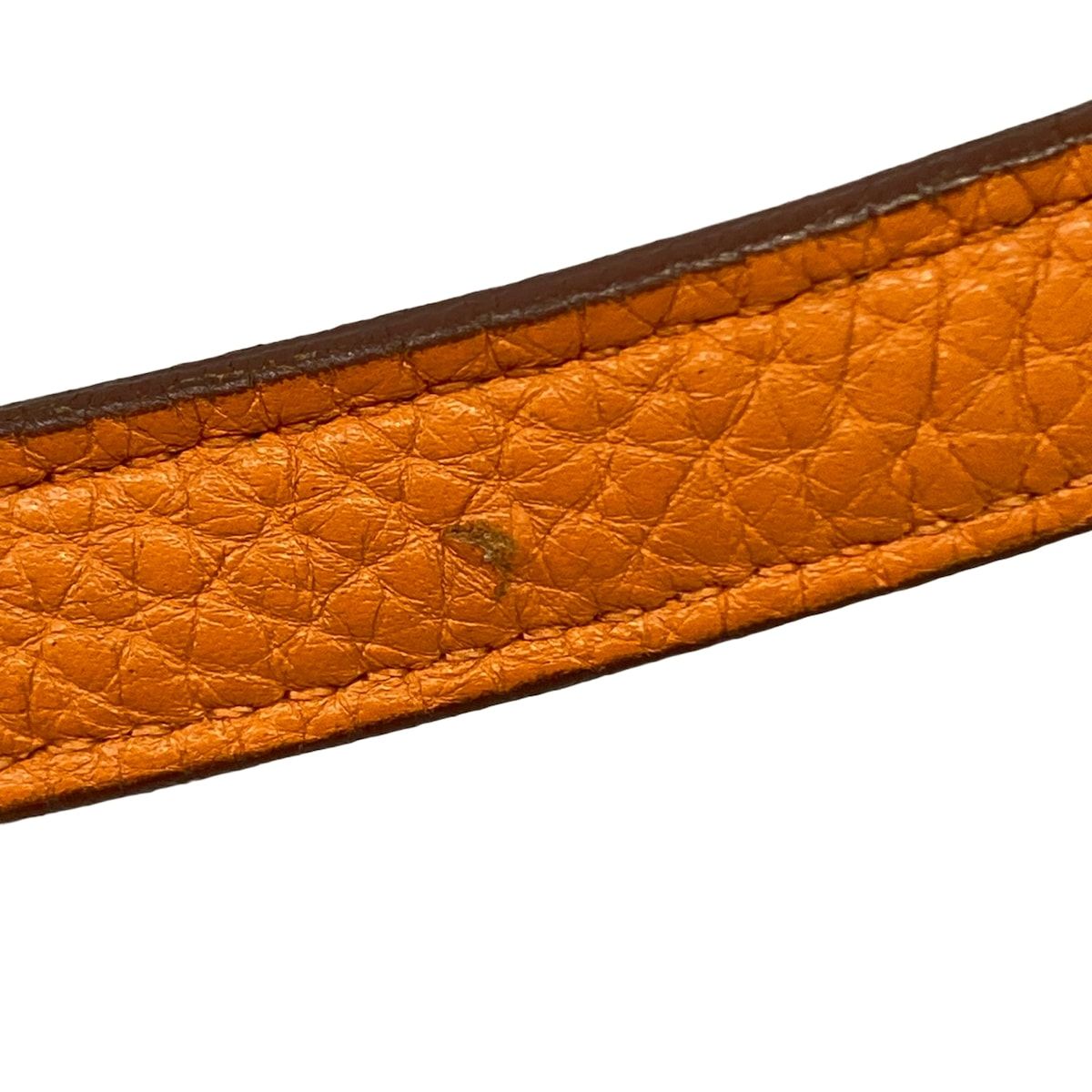 Hermes Shoulder Strap Orange Kelly Bolide Silver — view 5