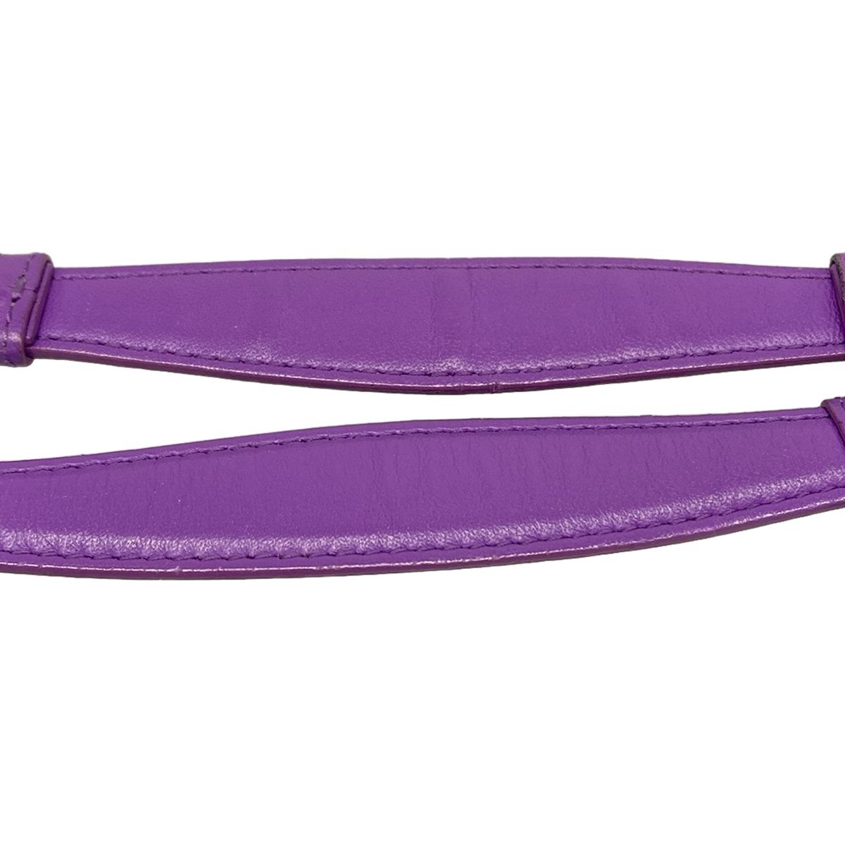 Bottega Veneta Shoulder Bag Olympia Purple Chain Leather — view 9