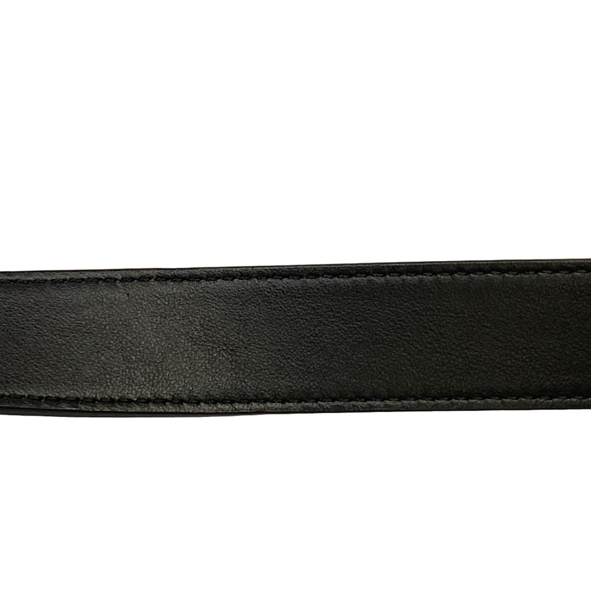Fendi Shoulder Bag Baguette Slim Zucca Pattern Red Bordeaux Black Leather — view 9