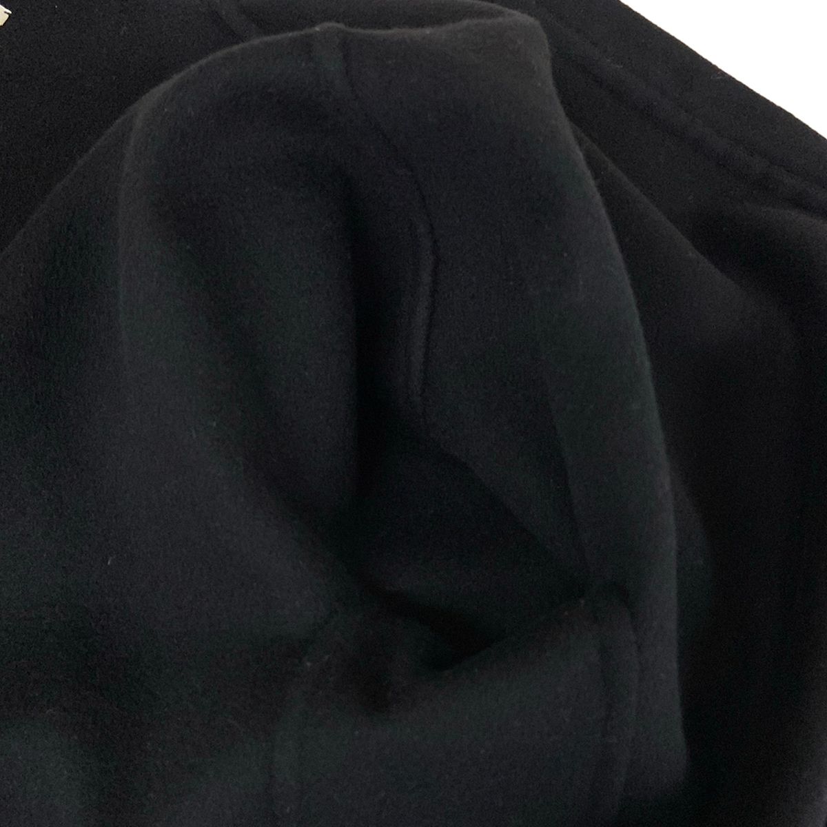 Hermes Coat 34 S Black Long Sleeve Zip Up Autumn Winter Cashmere — view 9