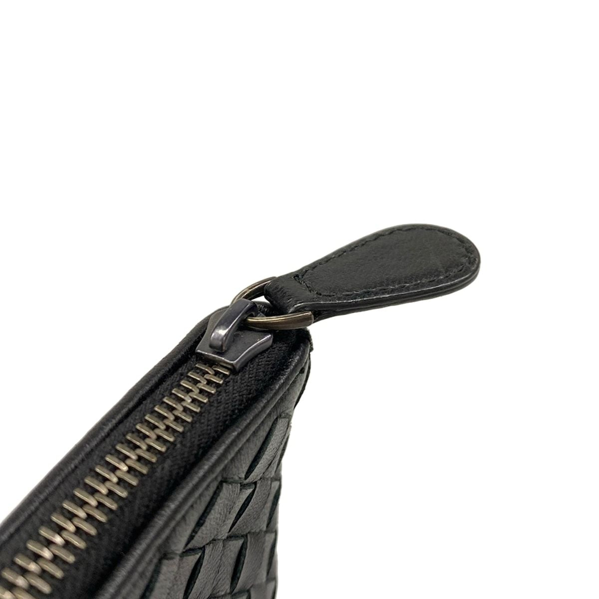 Bottega Veneta Clutch Intrecciato Black Leather — view 9