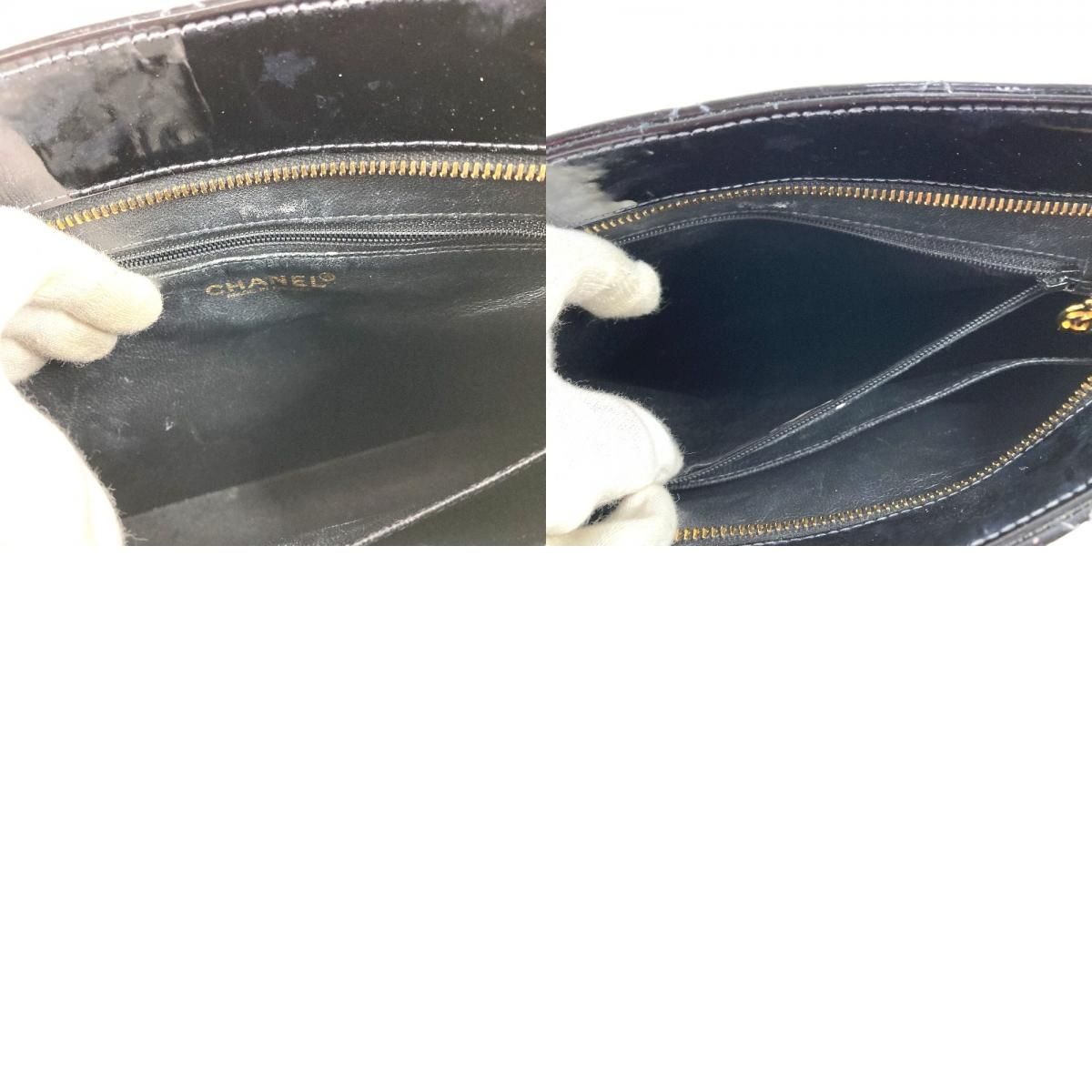 Chanel Tote Reissue Enamel Black — view 9
