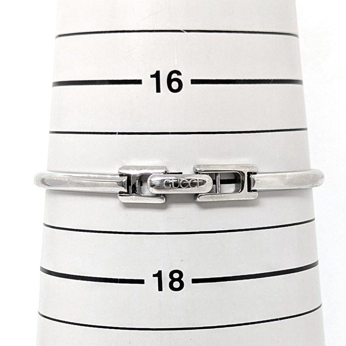 Gucci Watch Bangle Square Sunray Iceblue Dial SS — view 9