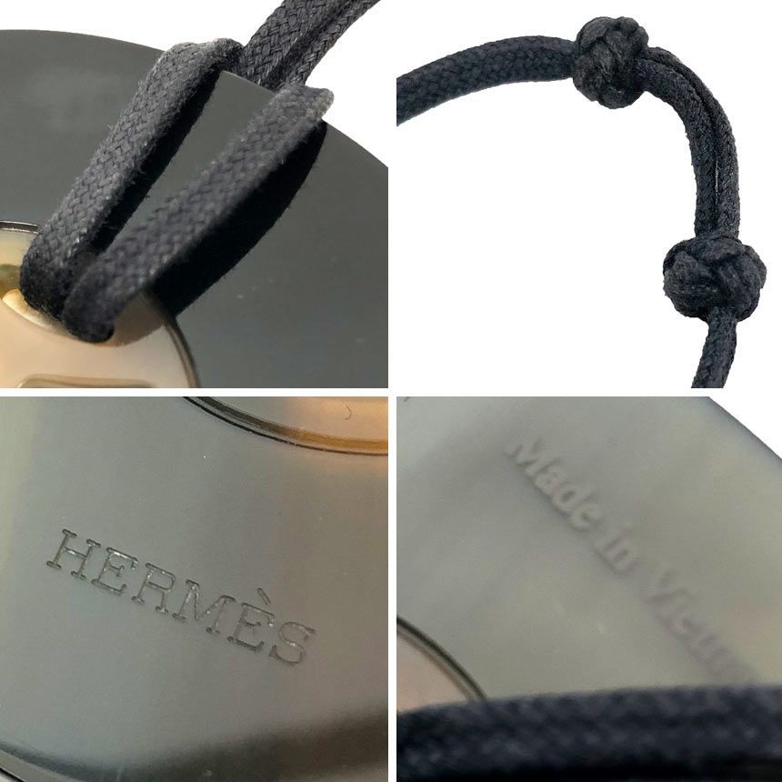 Hermes Llift Lift GM Necklace Buffalo Horn Lacquer Black — view 3