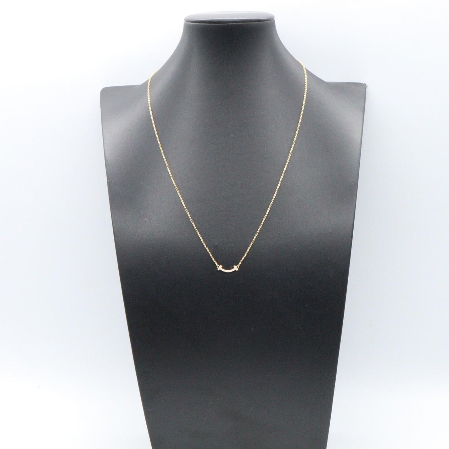 Tiffany & Co Necklace T Smile Mini Diamond 41 45.5 cm 18k — view 5