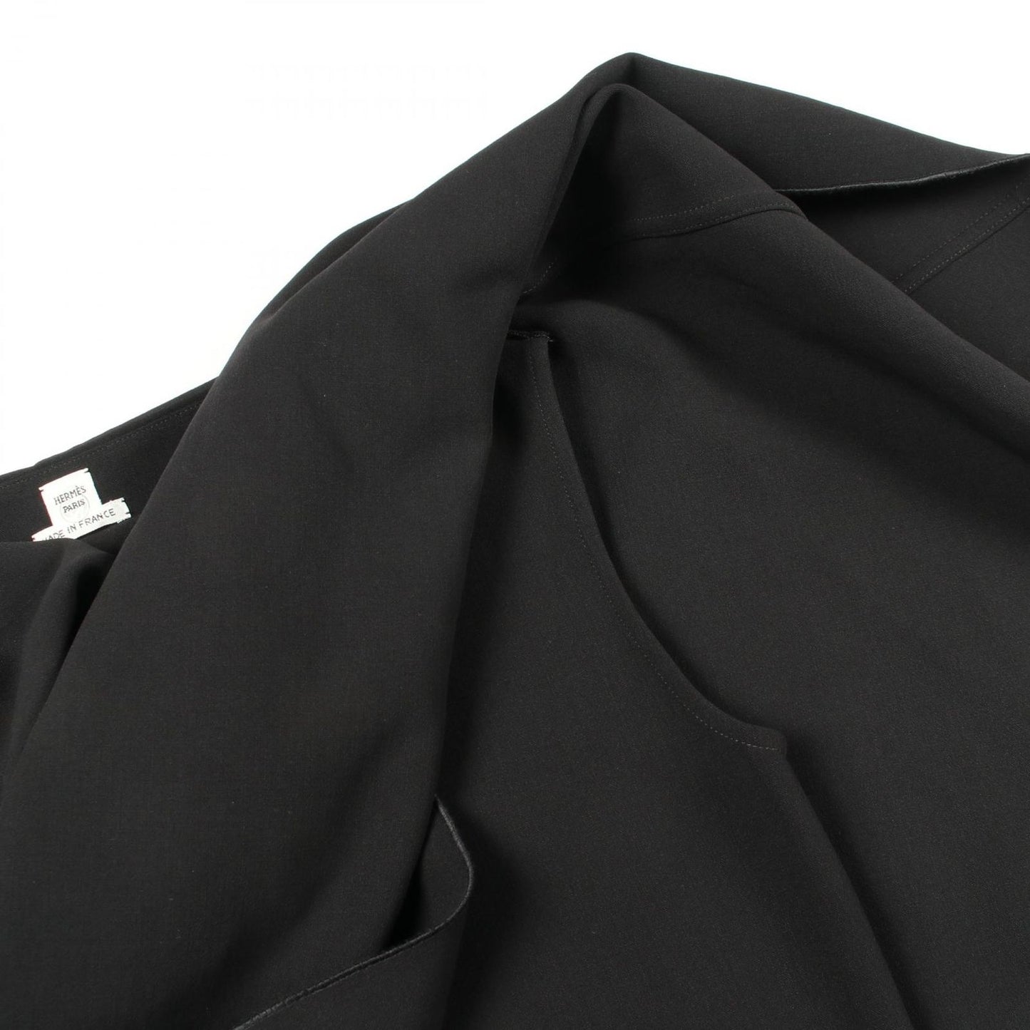Hermes Dress Asymmetric Sleeveless Wool — view 6