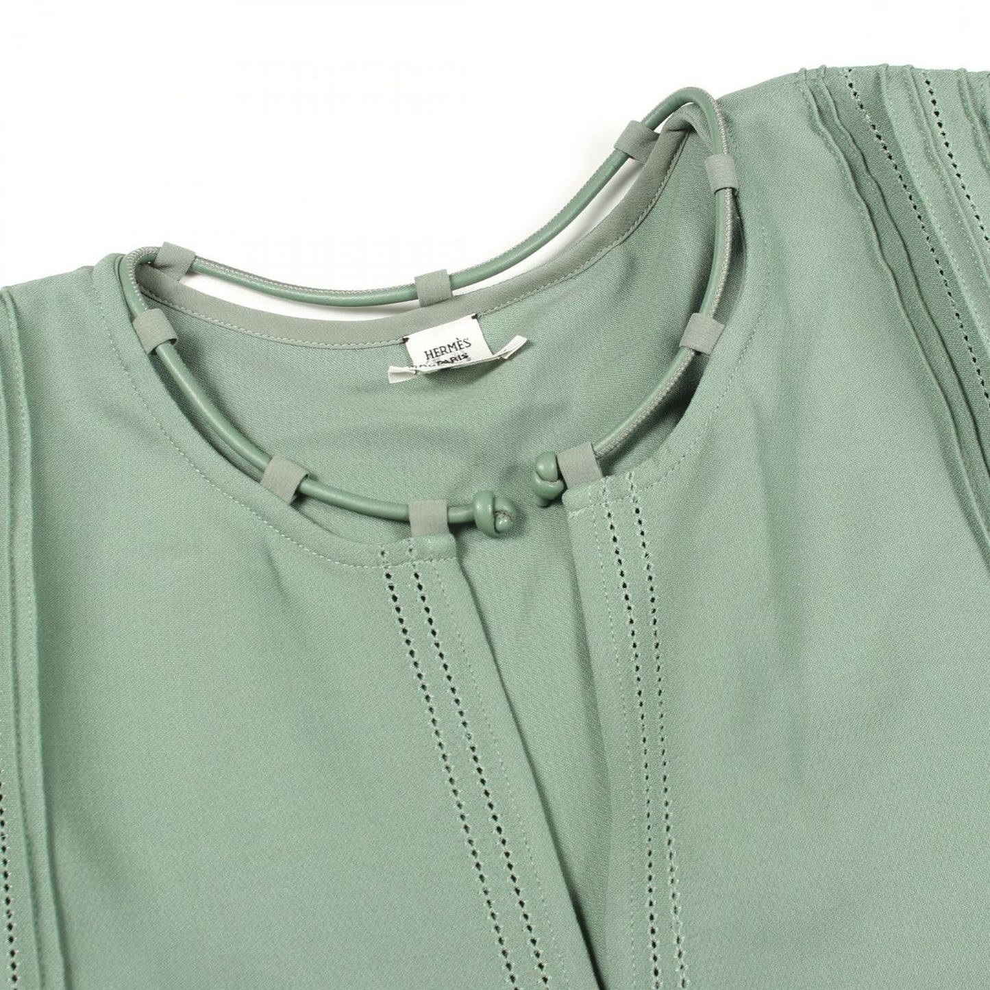 Hermes Blouse Ruffle Silk Cotton — view 6