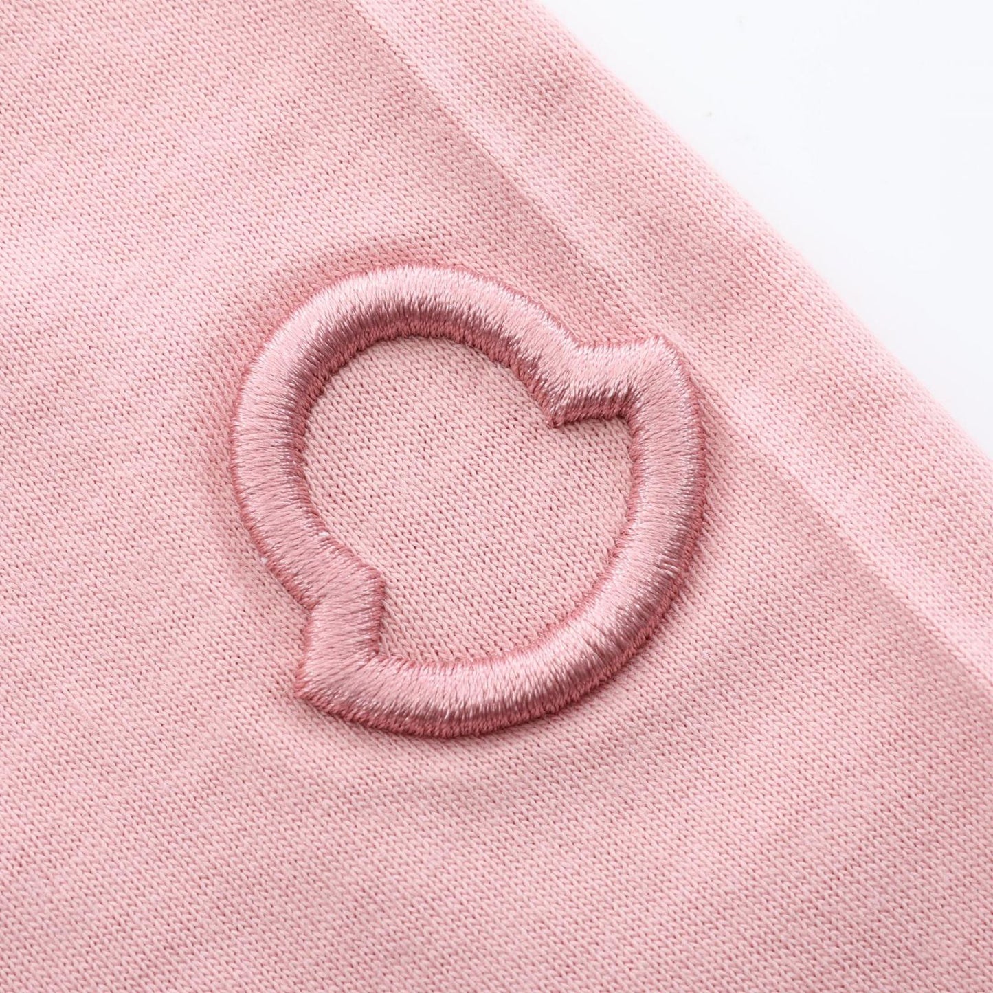 Moncler Short Sleeve T-Shirt Pink Cotton — view 6