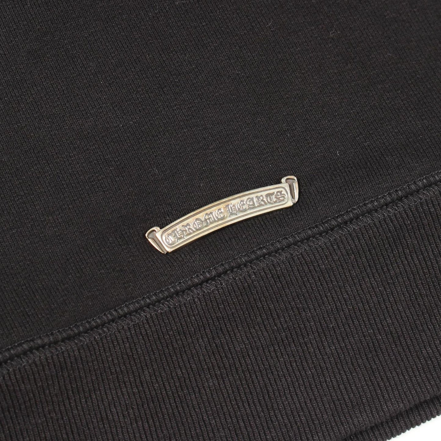 Chrome Hearts Hoodie Not CH Logo Black Cotton Pullover — view 6