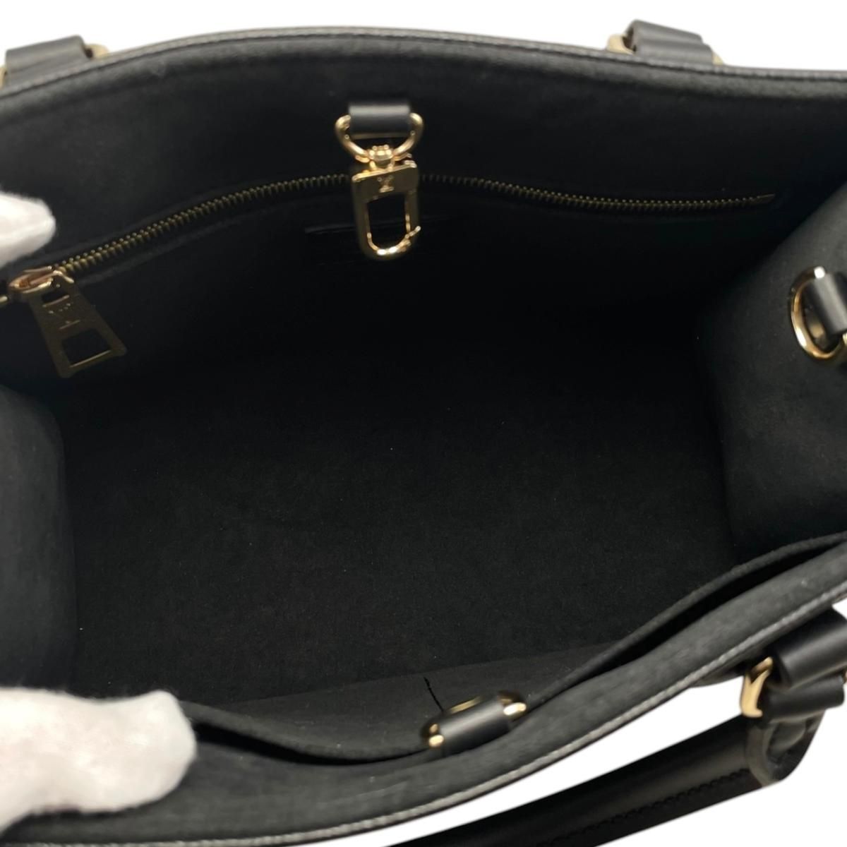 Louis Vuitton Shoulder Bag On The Go PM Monogram Empreinte Noir Black — view 9