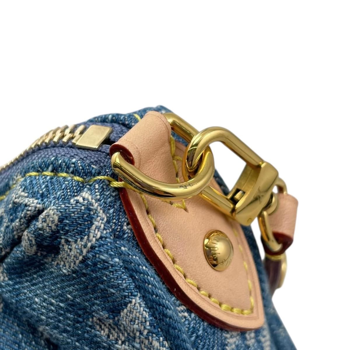 Louis Vuitton Handbag Pochette Bare Monogram Denim Blue — view 9