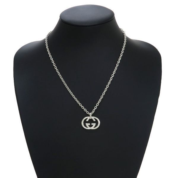 Gucci Interlocking Necklace Silver — view 7