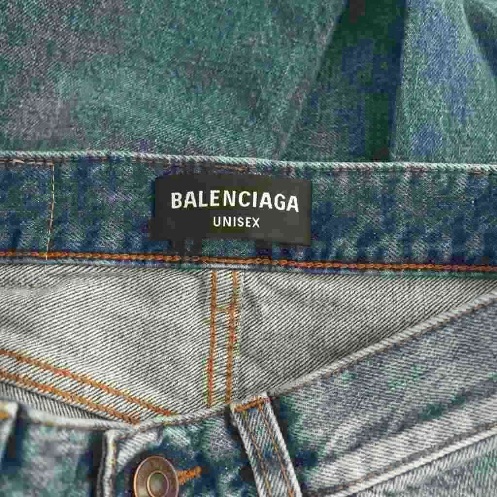 Balenciaga Denim Jeans 29 Hem Damage Processing — view 6
