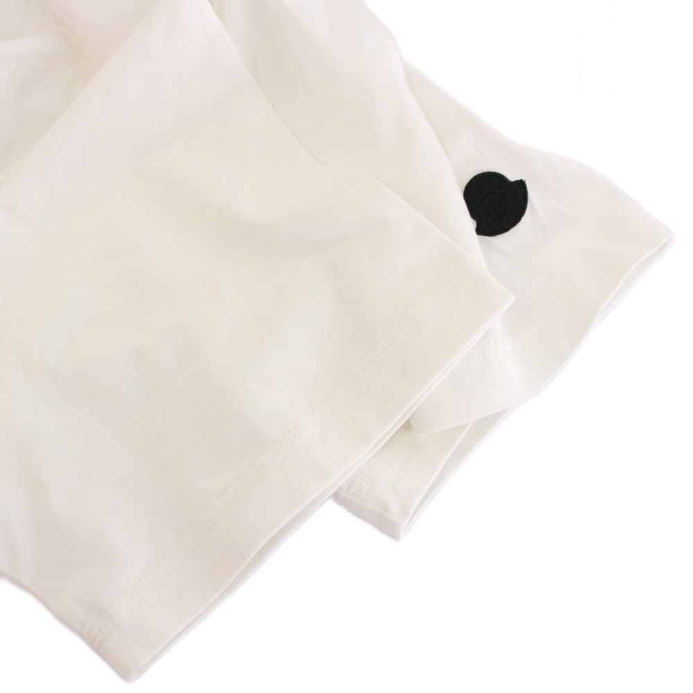 Moncler T-Shirt Short Sleeve M White Graphic Print YM — view 7