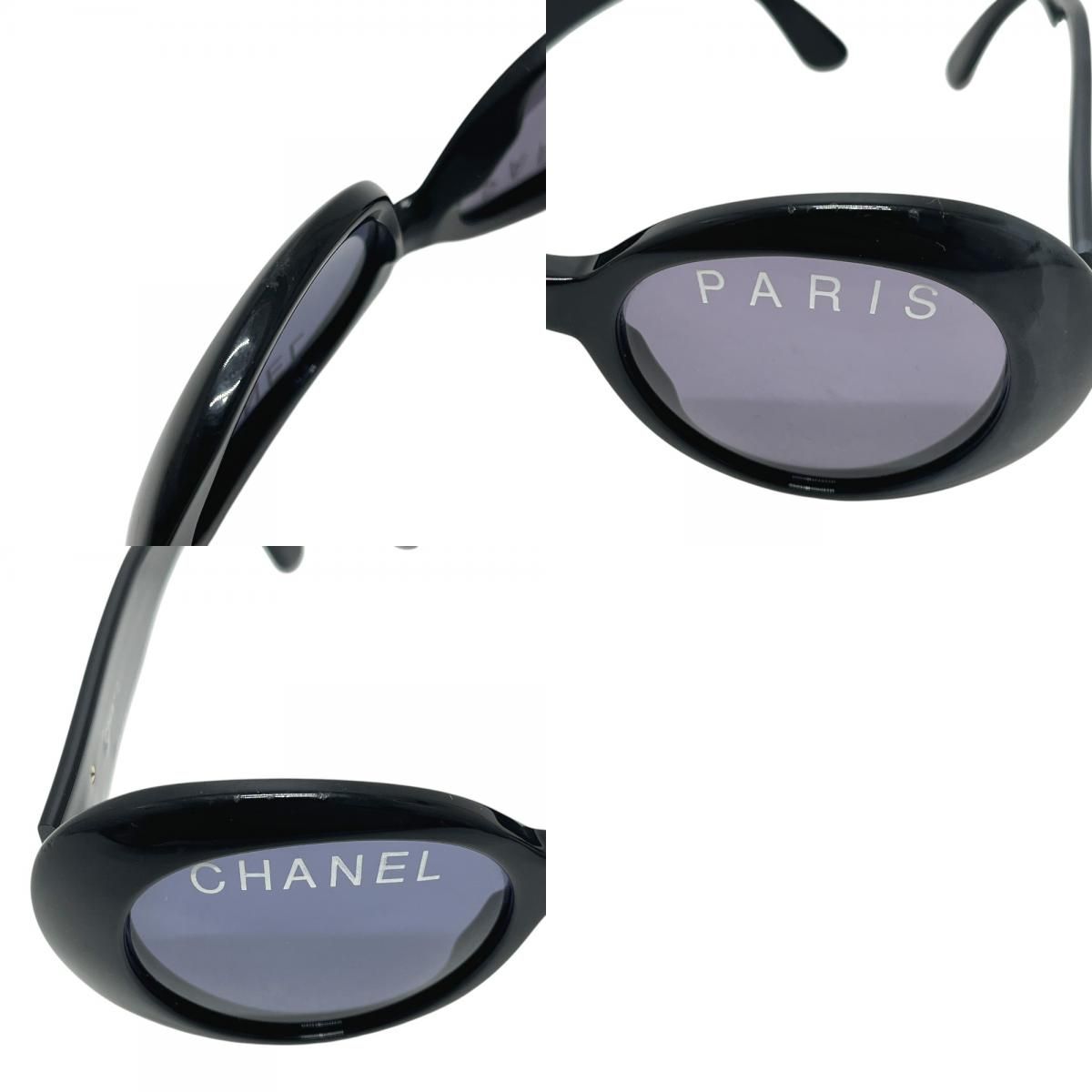 Chanel Sunglasses Paris Logo Acetate Black Eyewear — view 9