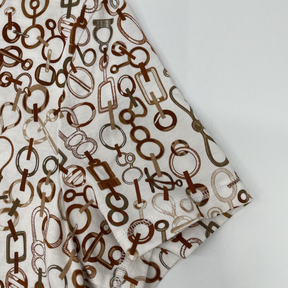 Hermes Bit Pattern Short Sleeve Shirt Dress 36 — view 6