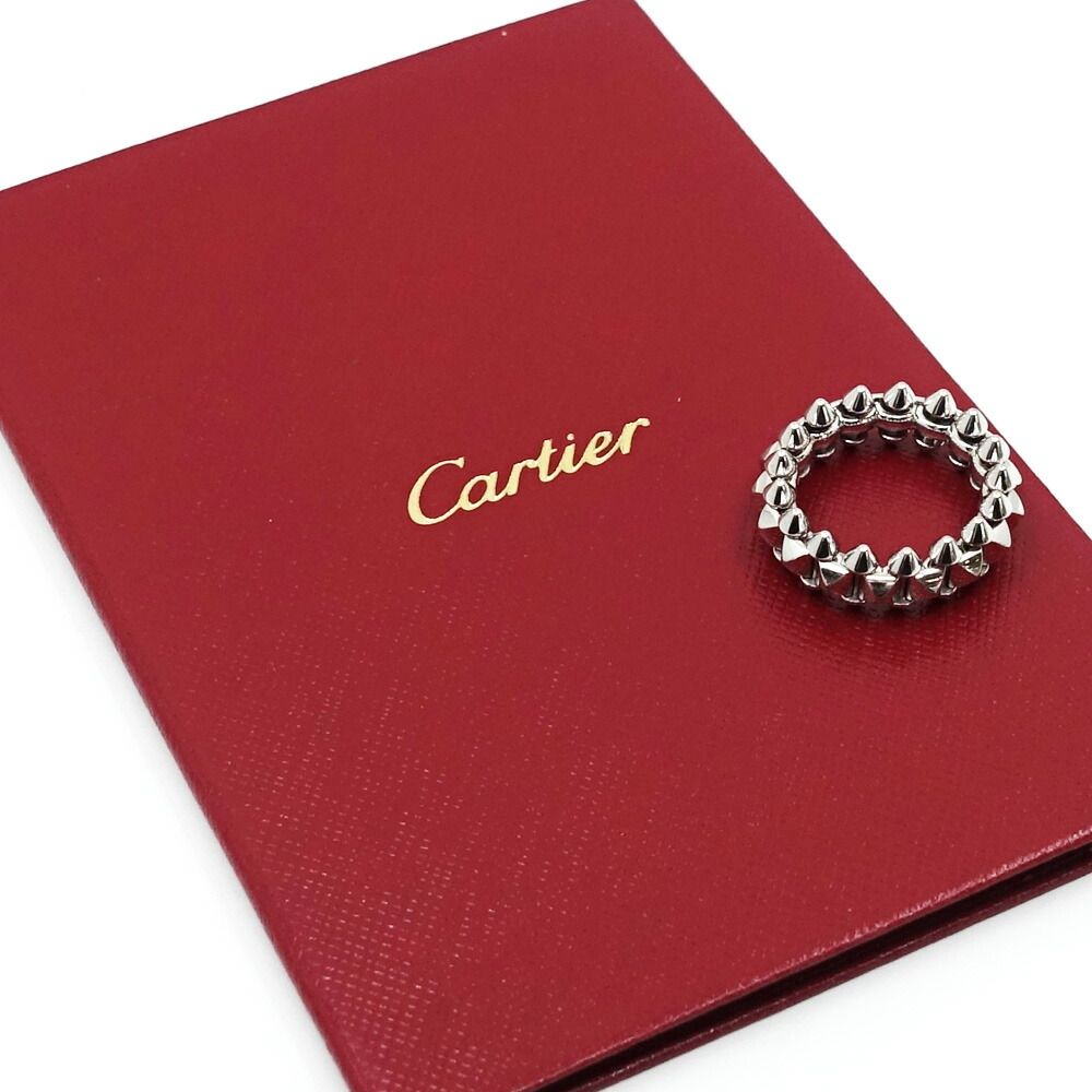 Cartier 18k White Gold Crush de Ring — view 8