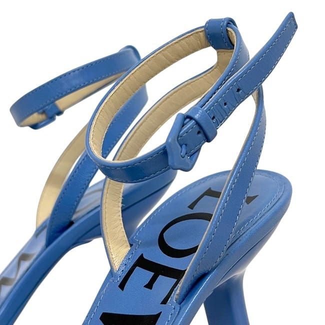Loewe Sandals Light Blue Leather — view 9