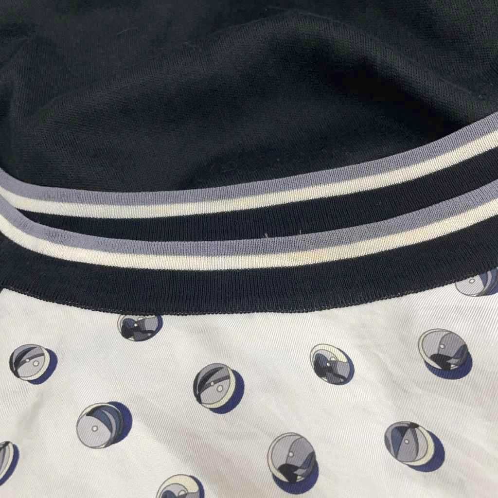 Hermes Gaultier Era Twill Lane Jeu de Billes Marble Game Long Dress Long Sleeve — view 9