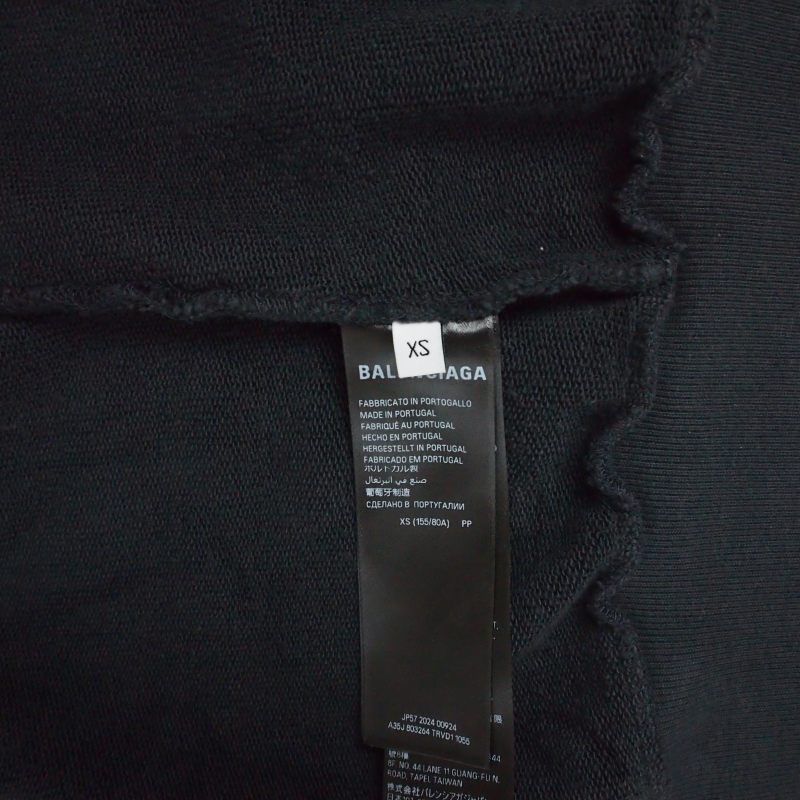 Balenciaga Planet Earth Damage Print Zip Up Hoodie XS Black — view 8