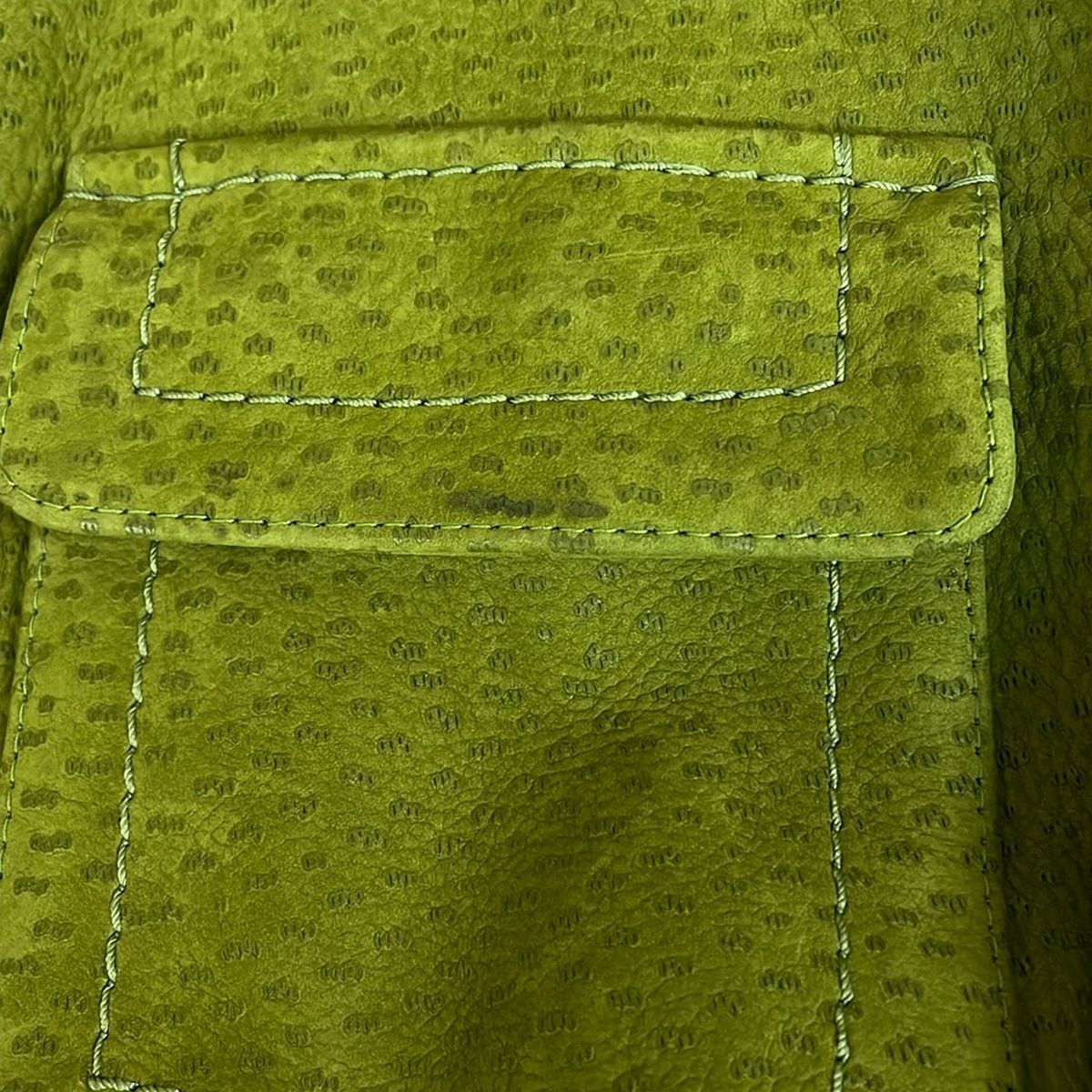 Prada Coat S Green Long Sleeve Nubuck Autumn Winter — view 5