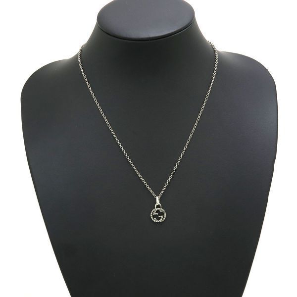 Gucci Interlocking Necklace Silver — view 8