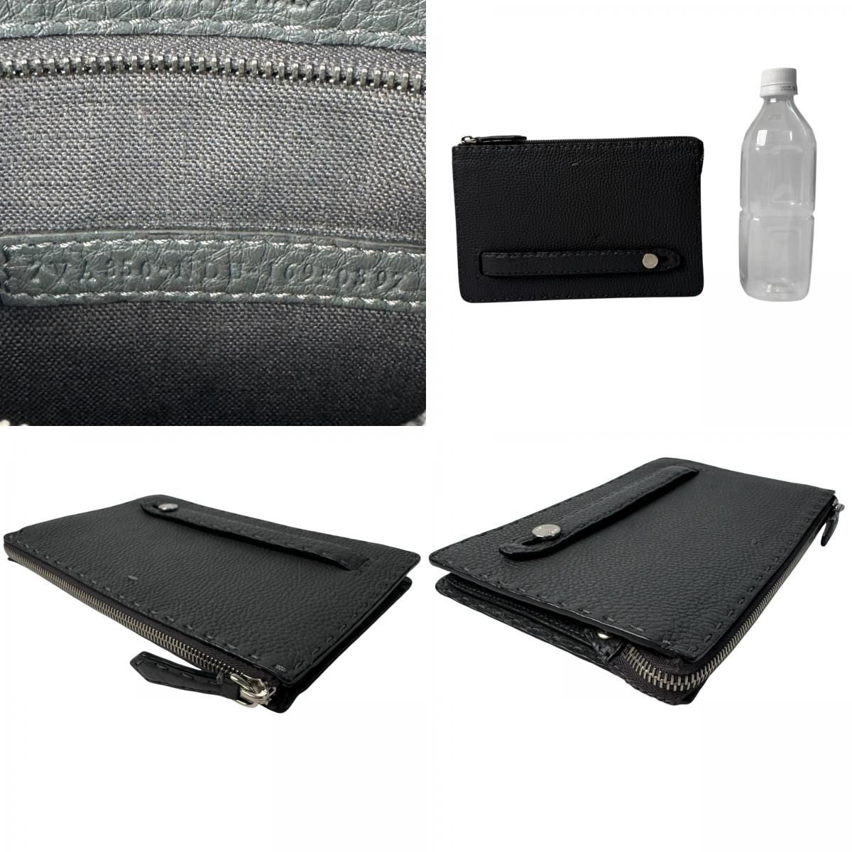Fendi Selleria Clutch Dark Gray — view 9