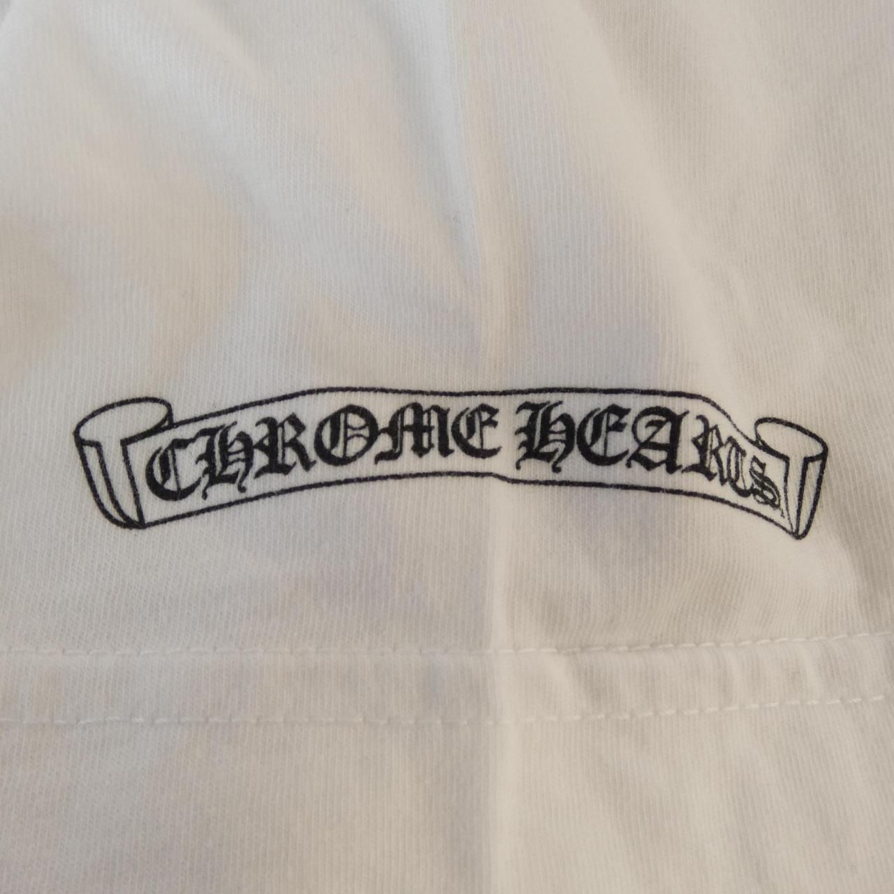 Chrome Hearts Tokyo Limited Vertical Logo Scroll Label T-Shirt — view 7