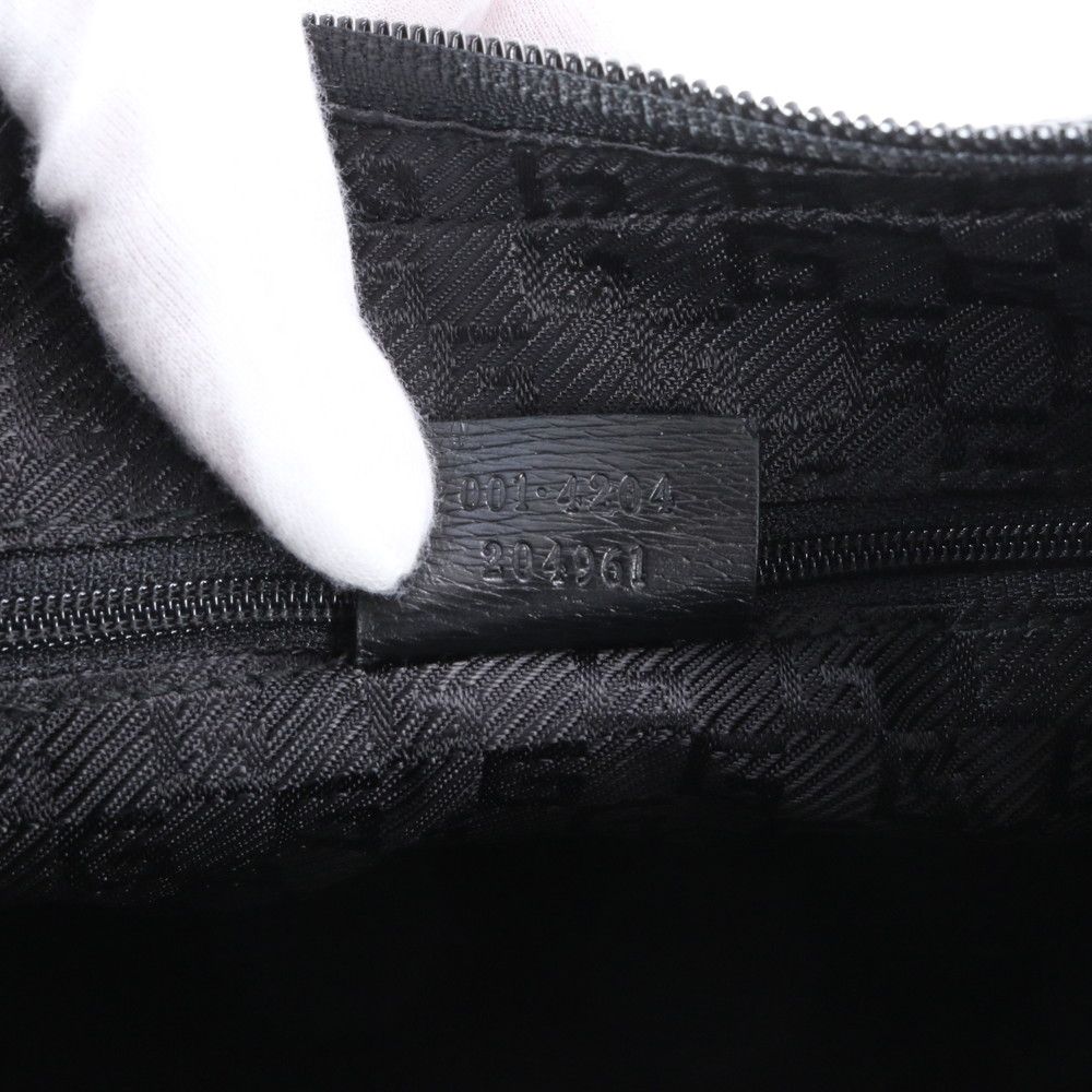 Gucci Leather Shoulder Bag Hand Black — view 9