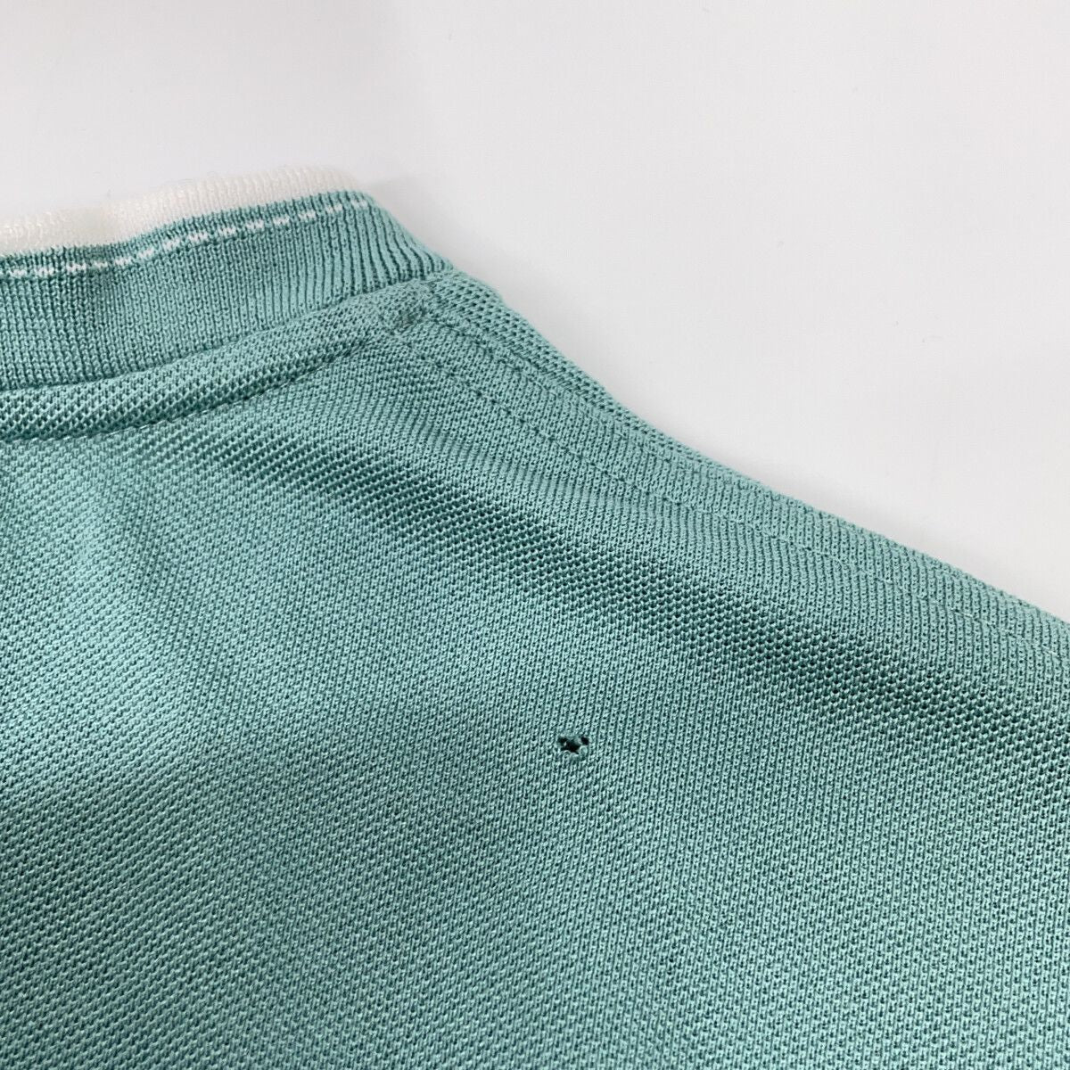 Hermes Light Blue Embroidery Short Sleeve T-Shirt XS — view 7