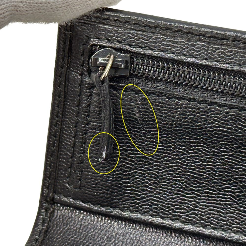 Gucci Key Case Leather Black 033 6 Key Adult Compact Small Key Holder — view 9