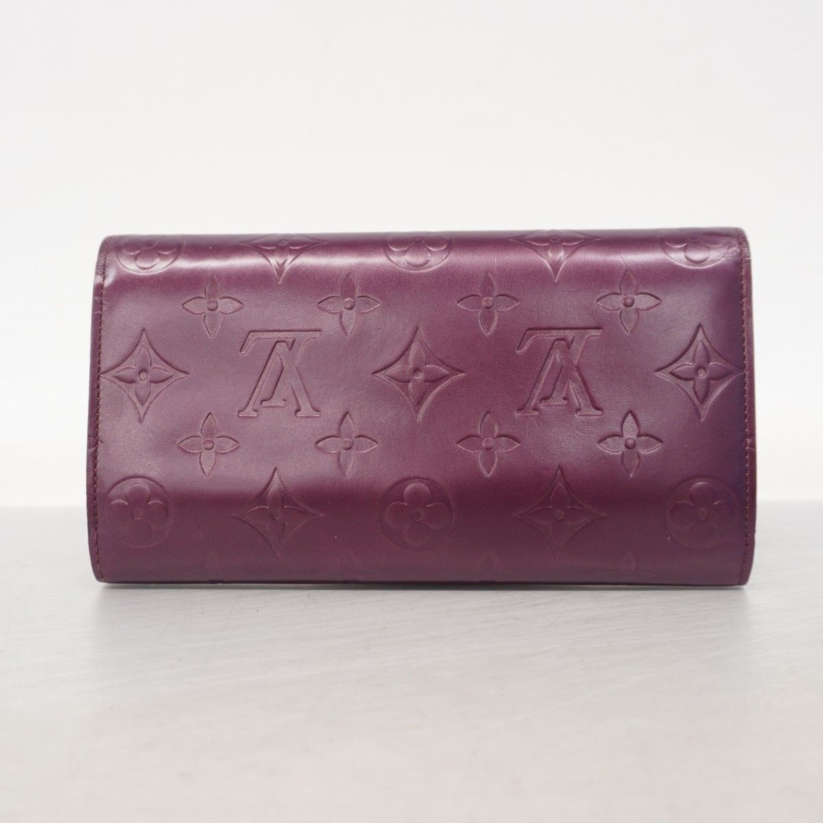 Louis Vuitton Trifold Wallet Monogram Matte Portresor International Violet — view 8