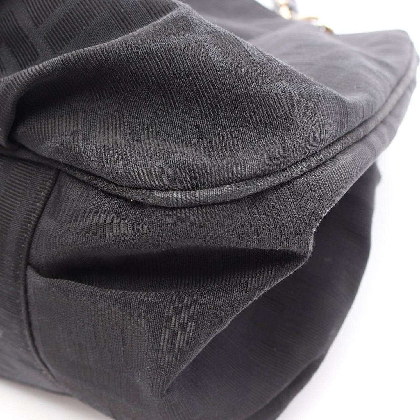 Fendi Tote Zucca Black Canvas Patent — view 9