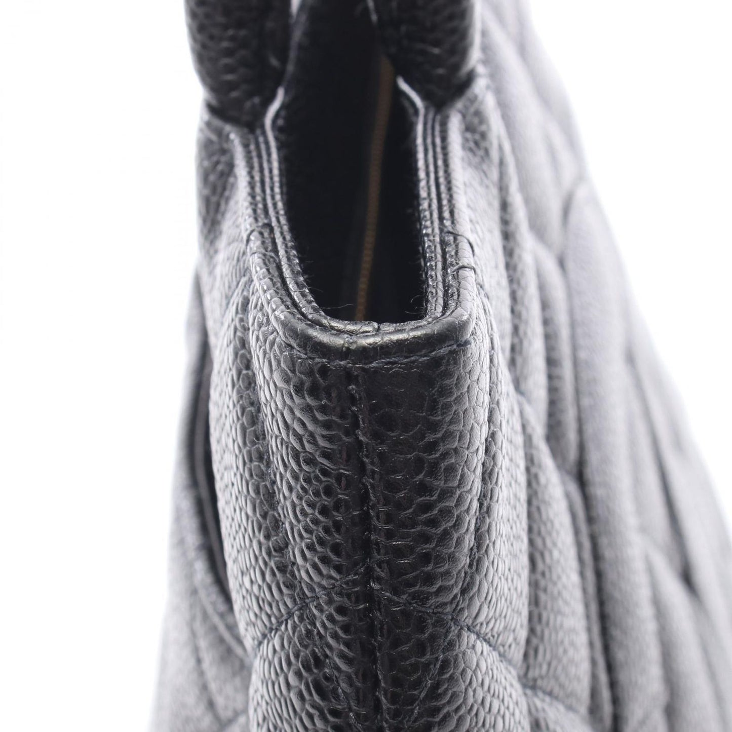 Chanel Tote Reissue Black Caviar Leather — view 9