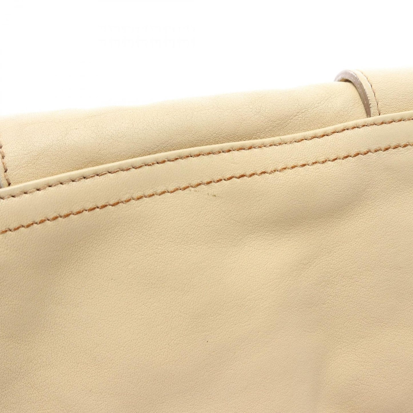 Dior Shoulder Bag Gaucho Bag Beige Leather — view 9