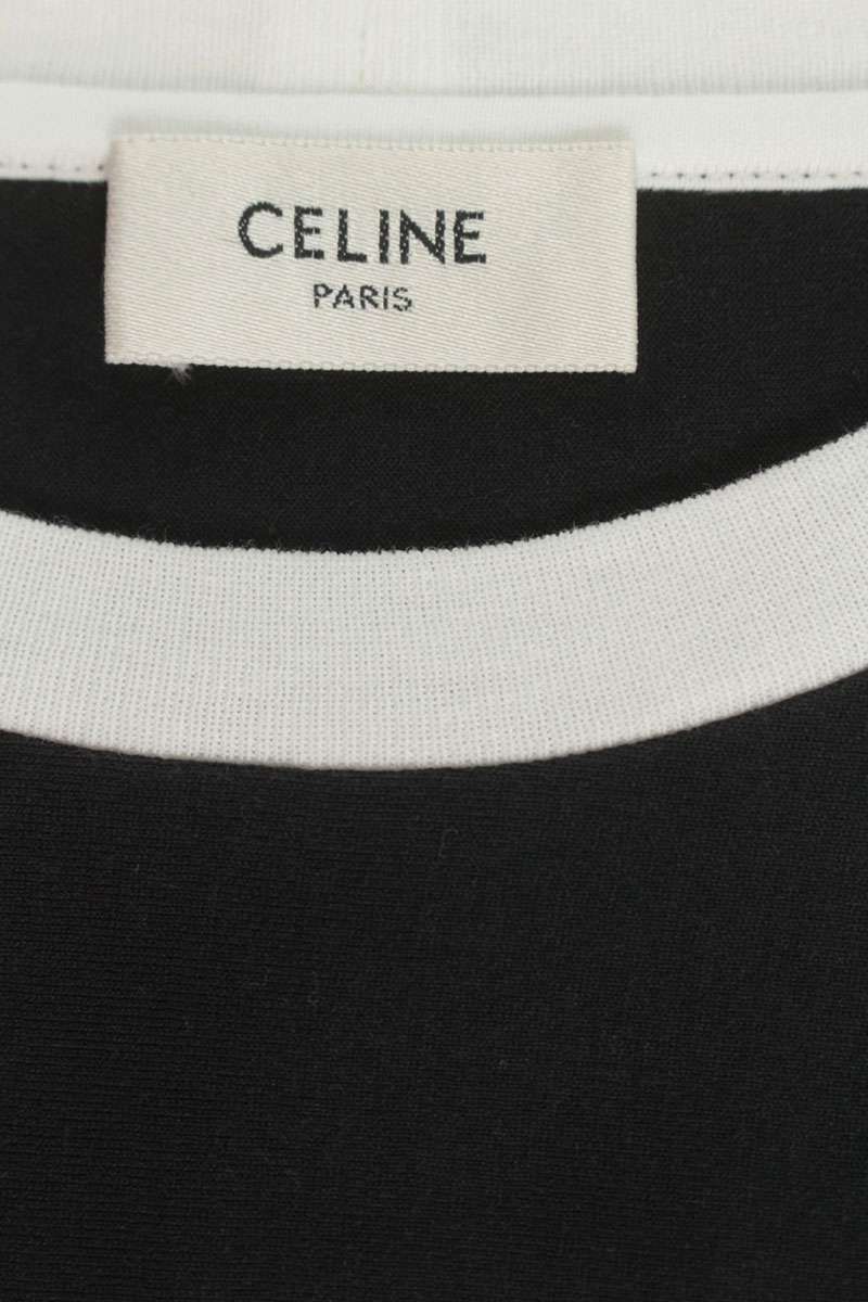 Celine Bicolor Loose Fit Logo T-Shirt XL — view 3