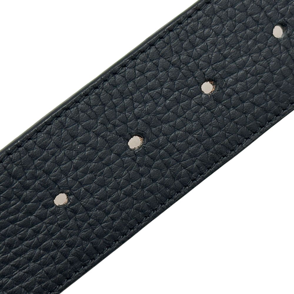 Louis Vuitton Belt Leather Ceinture Reversible Black Brown Gold 85 34 Logo Adult — view 8