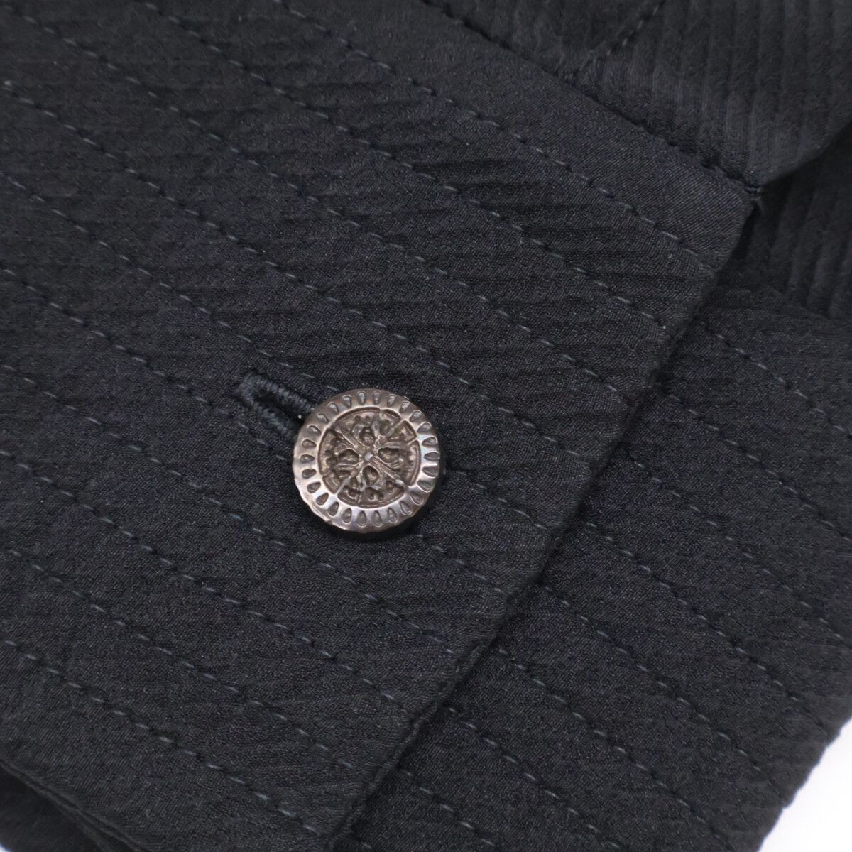 Hermes Silk Cles Clou de Selle Long Sleeve Shirt 34 — view 8