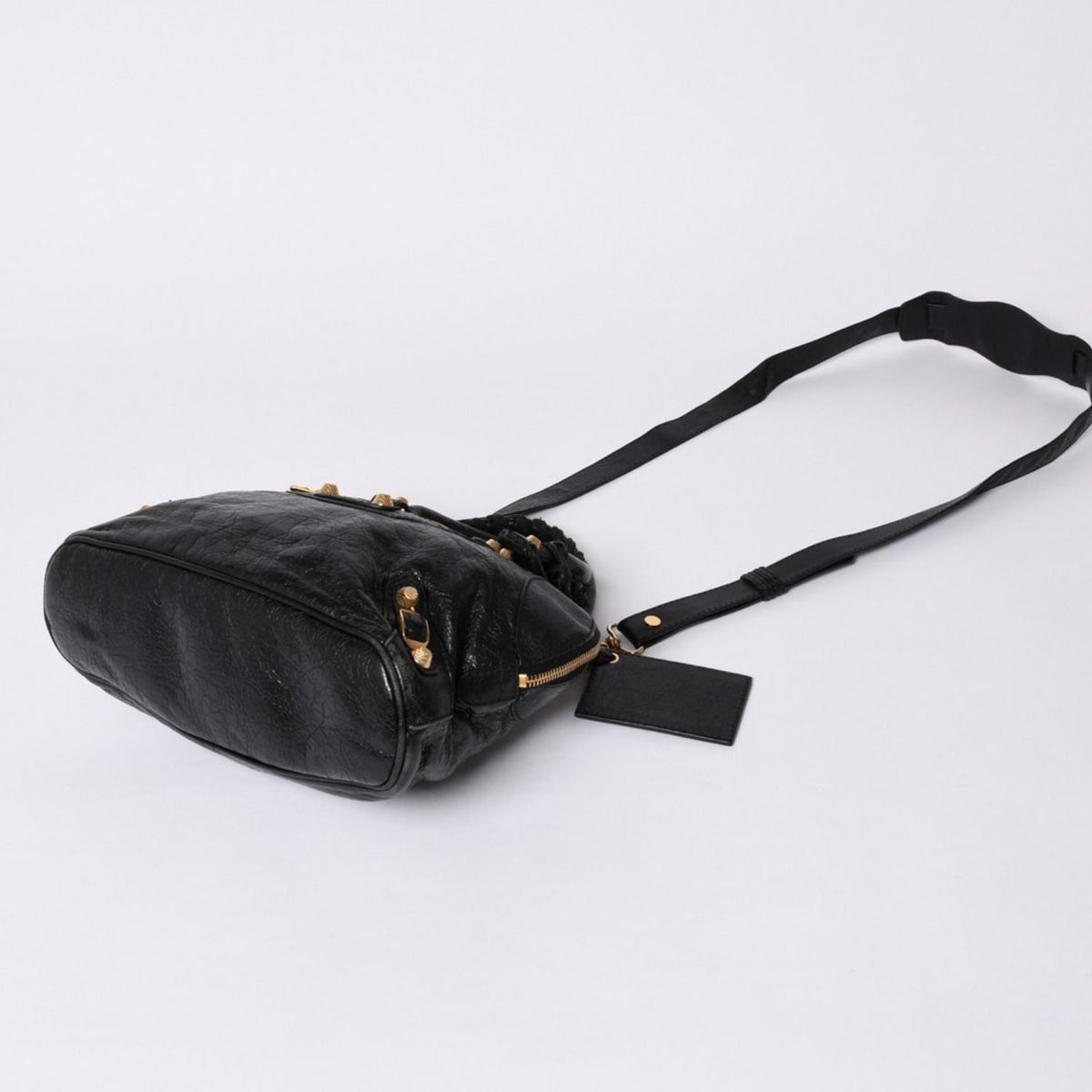 Balenciaga Classic Bowling Bag 2-Way Navy Gold — view 8