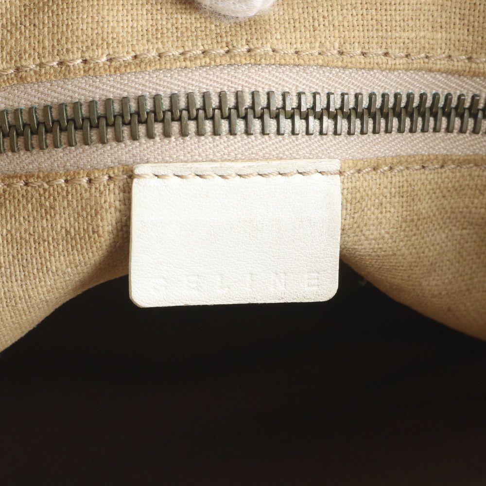 Celine Leather All Over Pattern Tote Shoulder Hand — view 8