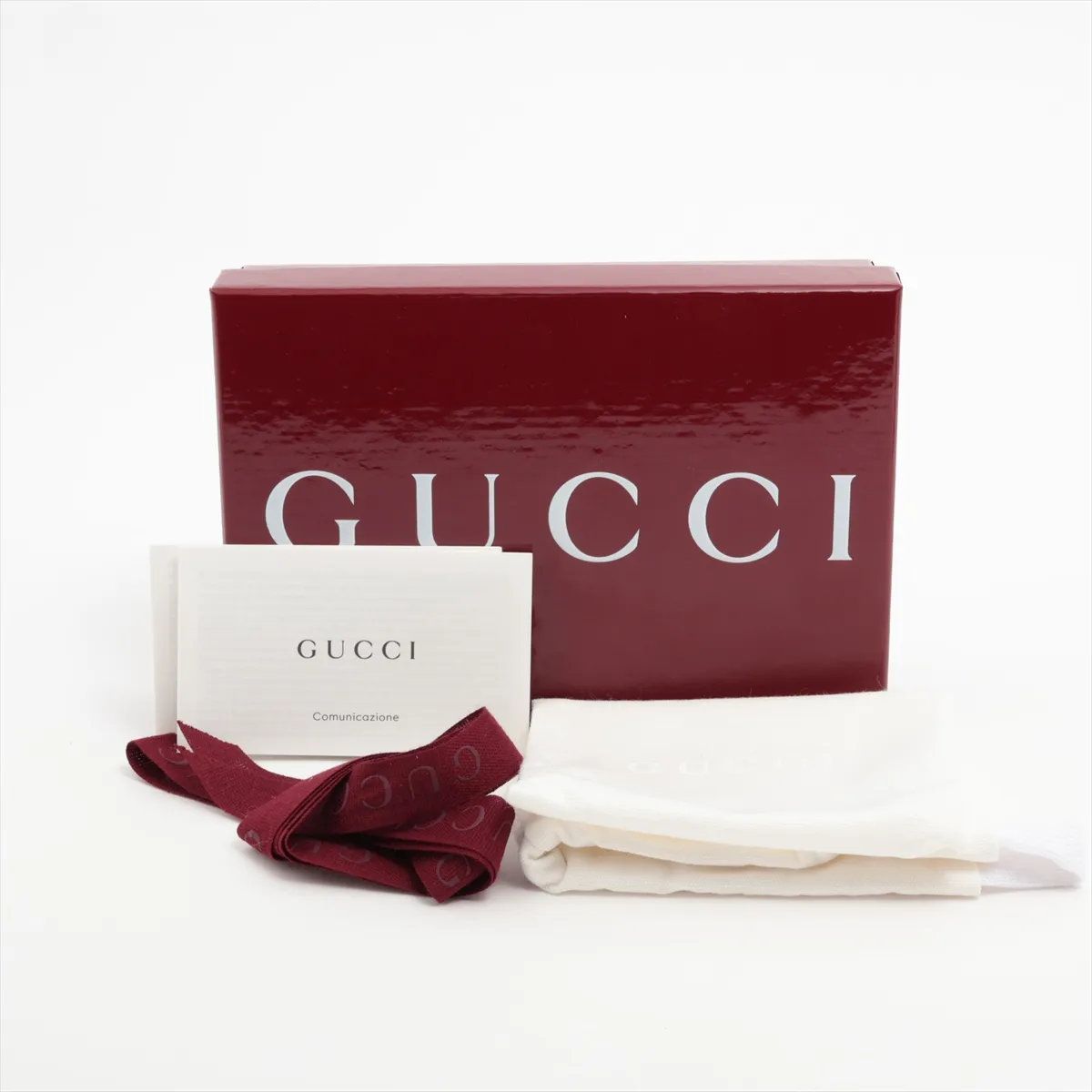 Gucci GG Emblem Compact Wallet Leather Bifold Pink — view 6
