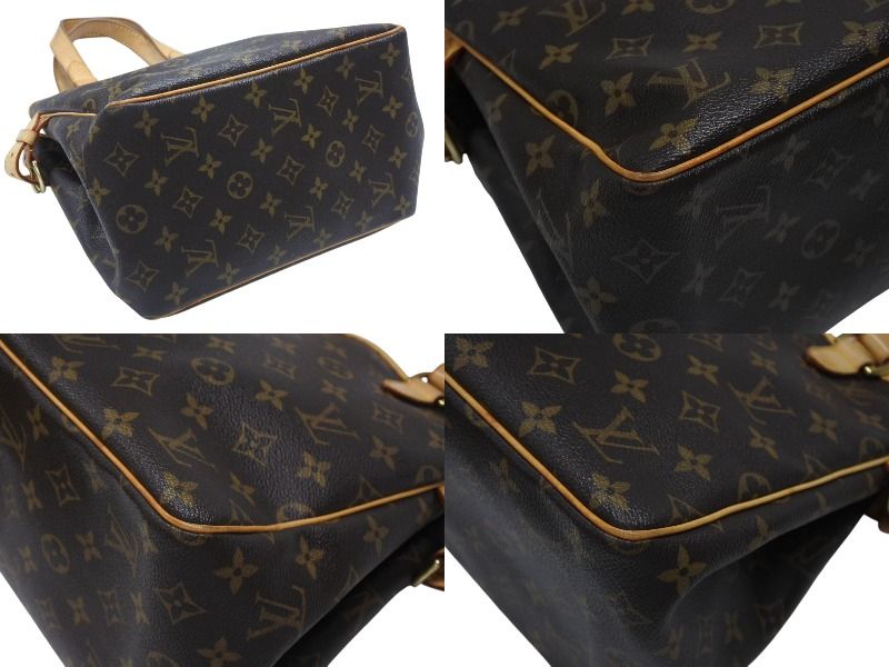 Louis Vuitton Patignol Handbag Monogram Canvas Brown — view 8