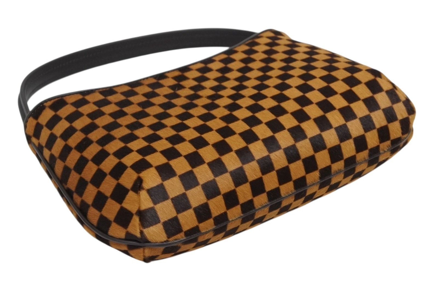 Louis Vuitton Damier Sauvage Tiger Handbag Calf Hair Leather Brown Gold — view 8