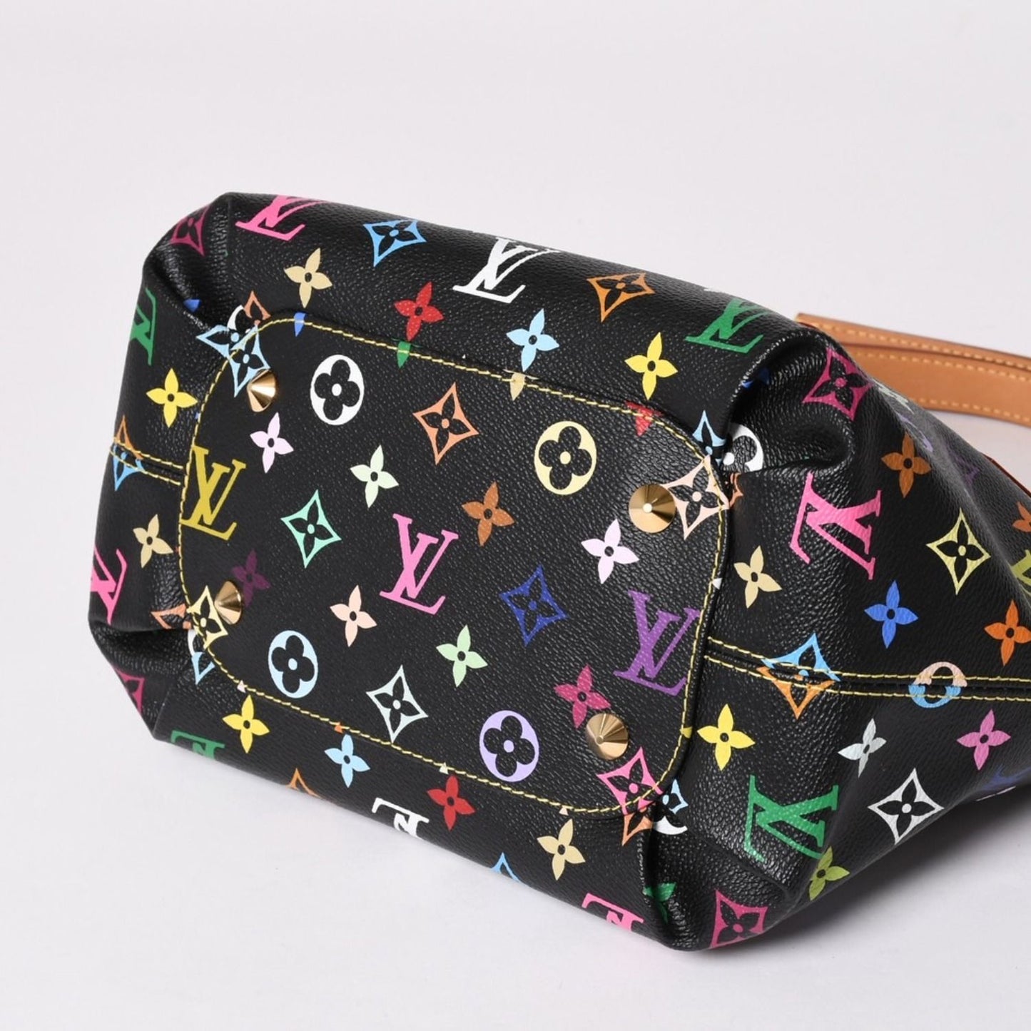 Louis Vuitton Takashi Murakami Monogram Multicolor Annie MM Shoulder Bag Noir — view 8