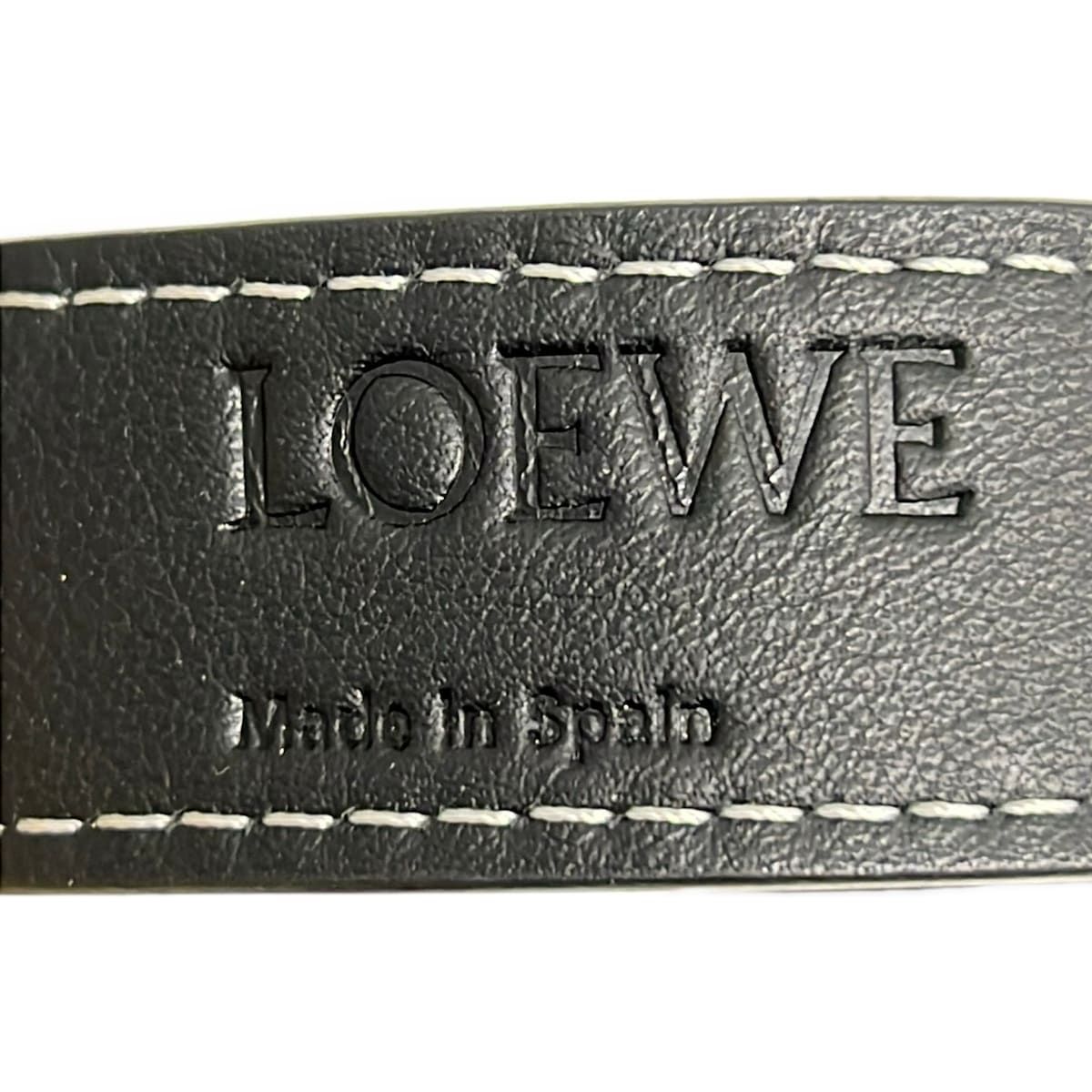 Loewe Tote Basket Beige Black Multi Leather — view 9