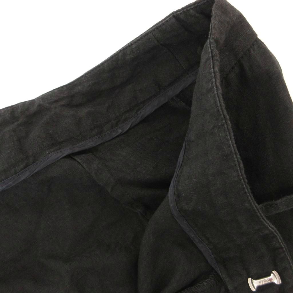 Max Mara Set Suit Jacket Pants Linen Single Easy 36 Black — view 9